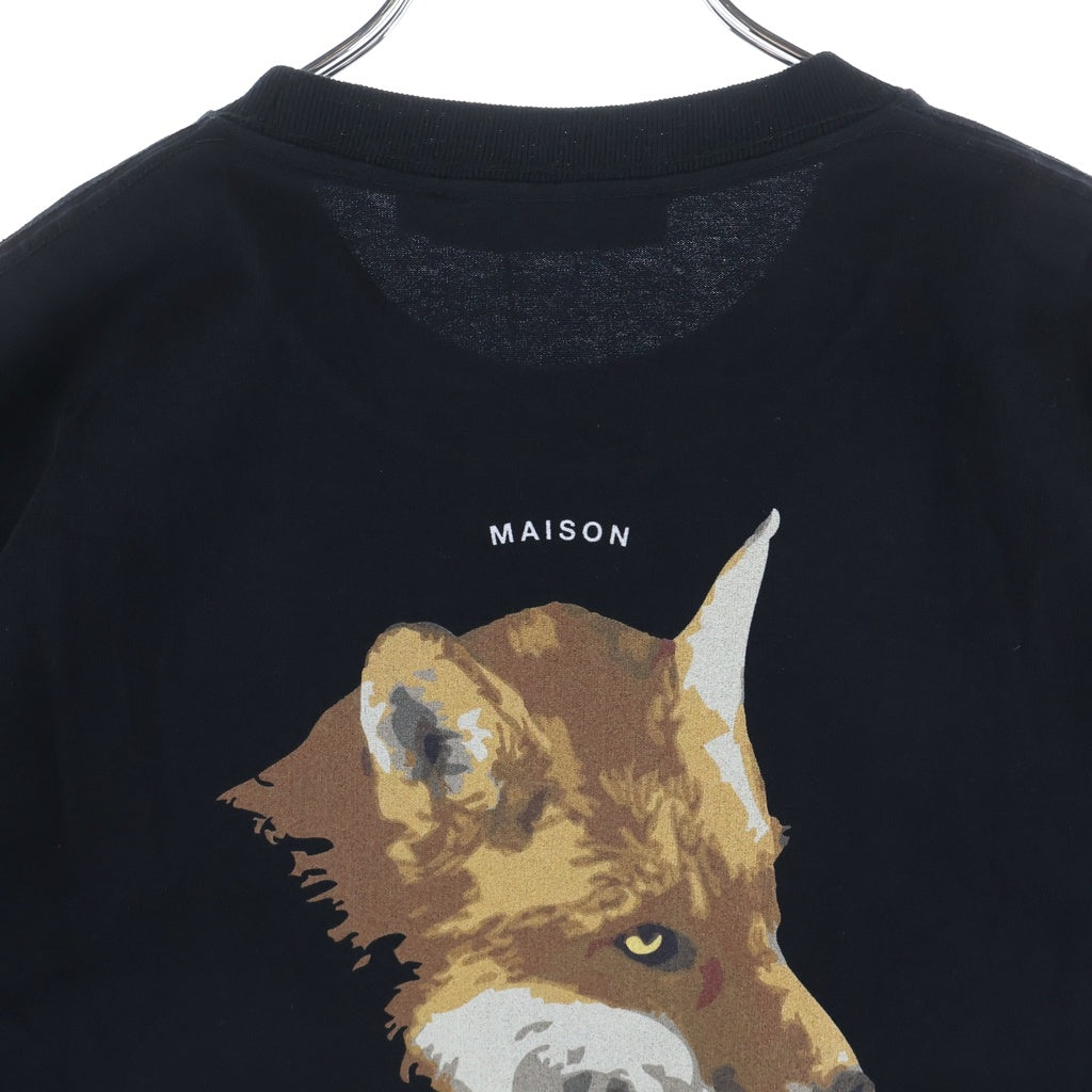MAISON KITSUNE(メゾンキツネ) NEW MMII Tシャツ ロゴ プリント 半袖 Tシャツ カットソー ブラック KMM35070