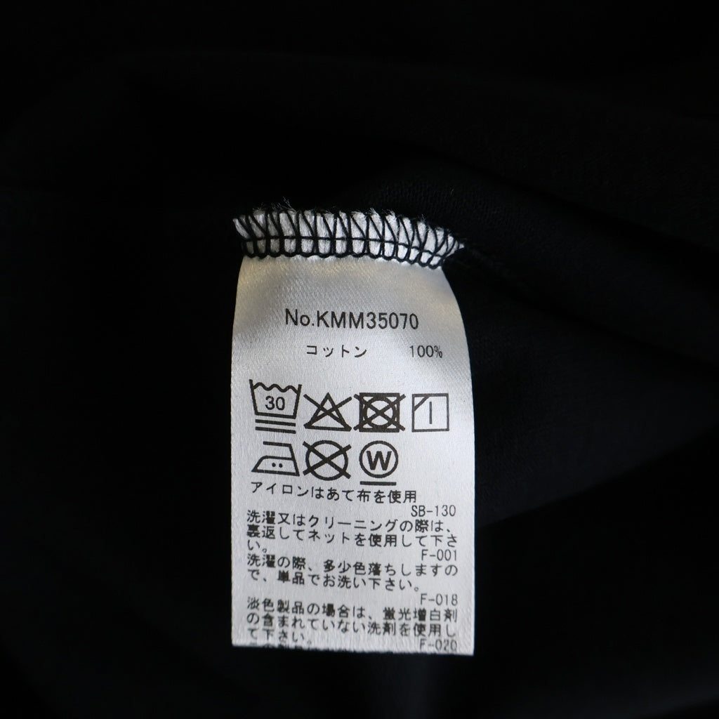 MAISON KITSUNE(メゾンキツネ) NEW MMII Tシャツ ロゴ プリント 半袖 Tシャツ カットソー ブラック KMM35070