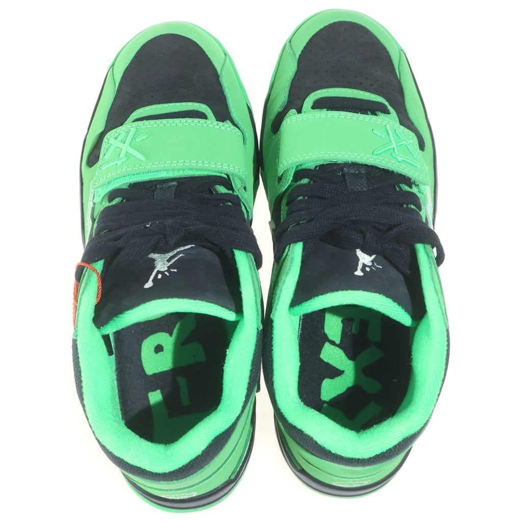 NIKE(ナイキ) ×TRAVIS SCOTT JUMPMAN JACK T-REXX トラビススコット ジャンプマン ジャック トレーナー ローカットスニーカー ブラック/グリーン US7/25cm IM9113-300