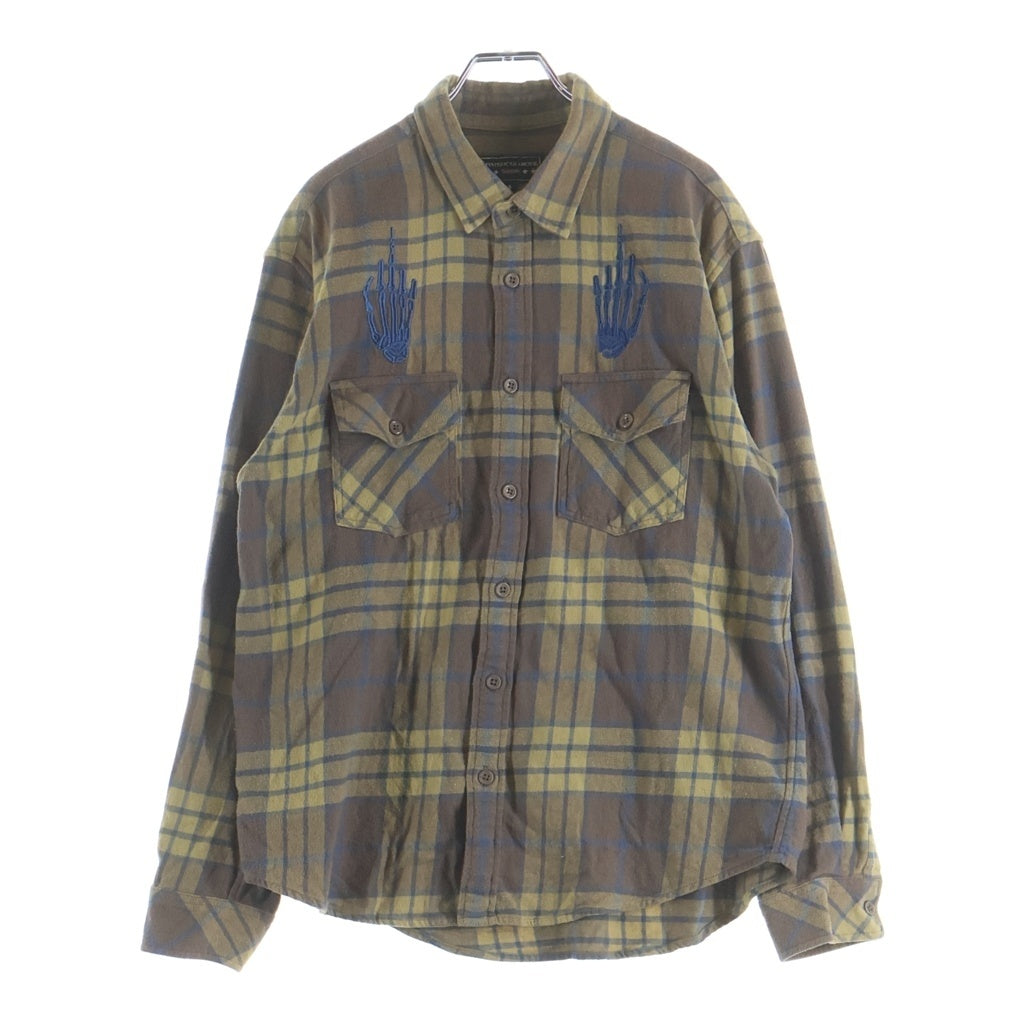 SUPREME(シュプリーム) 21SS ×HYSTERIC GLAMOUR Plaid Flannel Shirt ×ヒステリックグラマー プレイド フランネル シャツ ブラウン