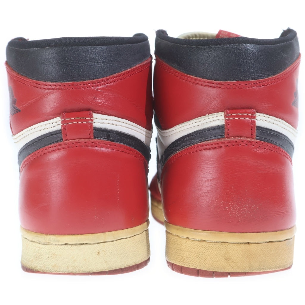 NIKE(ナイキ) 【観賞用1994年製】AIR JORDAN 1 RETRO HIGH CHICAGO エアジョーダン レトロ シカゴ ハイカットスニーカー ホワイト/レッド US8/26cm 130207-101