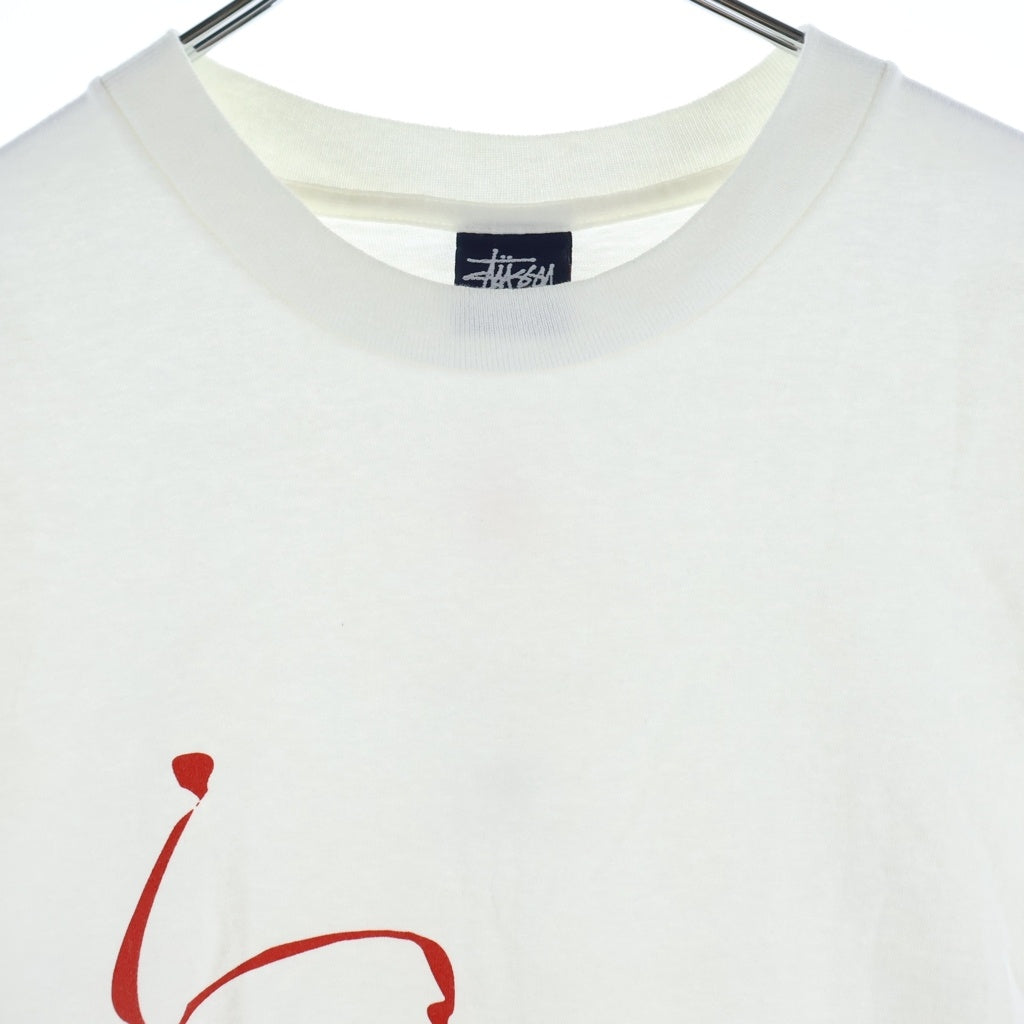 STUSSY(ステューシー) 90S ×WTAPS DRIP TECHNIQE ロゴ プリント 半袖 Tシャツ カットソー ホワイト