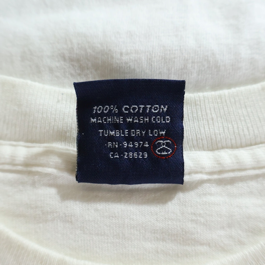 STUSSY(ステューシー) 90S ×WTAPS DRIP TECHNIQE ロゴ プリント 半袖 Tシャツ カットソー ホワイト