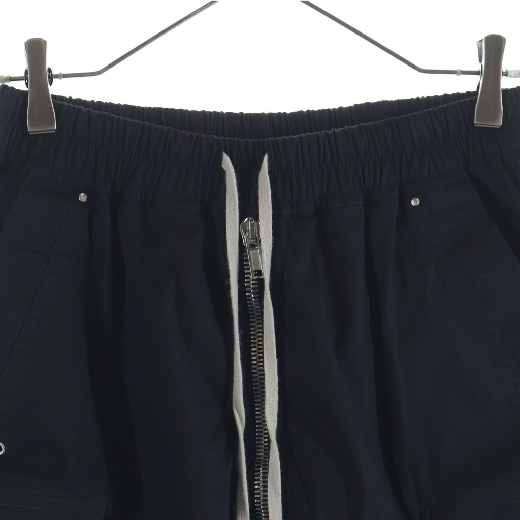 Rick Owens(リックオウエンス) ドローストリング バミューダ カーゴショーツ ハーフパンツ ブラック RU02D6360-TE
