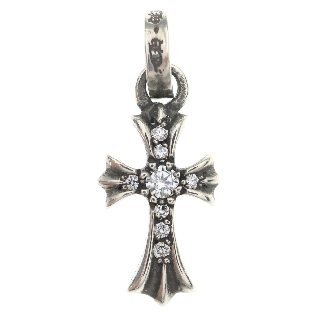 CHROME HEARTS(クロムハーツ) CRS BBYFAT P DMND ベイビーファットクロス PAVEダイヤ ペンダントトップ シルバーBCA234 -
