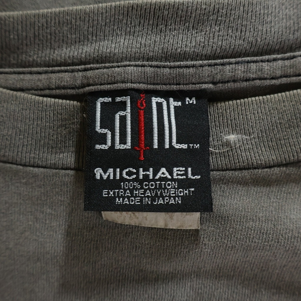 SAINT MICHAEL(セントマイケル) SHEEP LION シープライオン ロゴプリント 半袖 Tシャツ カットソー SM-A21-0000-003