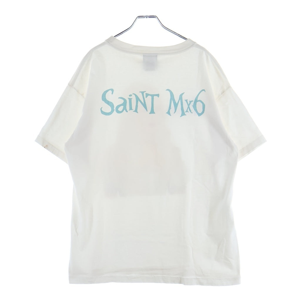 SAINT MICHAEL(セントマイケル) DS SS TEE アリスインワンダーランド プリント 半袖 カットソー ホワイト