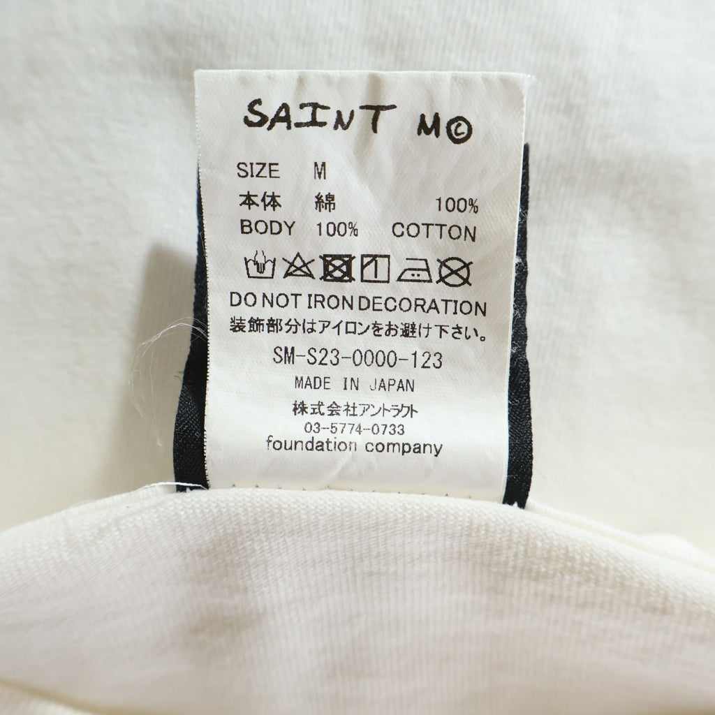 SAINT MICHAEL(セントマイケル) DS SS TEE アリスインワンダーランド プリント 半袖 カットソー ホワイト