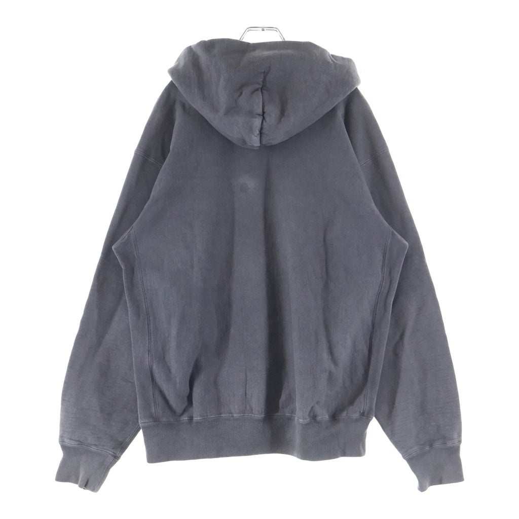 SUGARHILL(シュガーヒル) 23AW AGED HALF ZIP-UP HOODIE エイジング加工 ハーフジップ フーデット スウェットシャツ パーカー ブラック 23AWCS06
