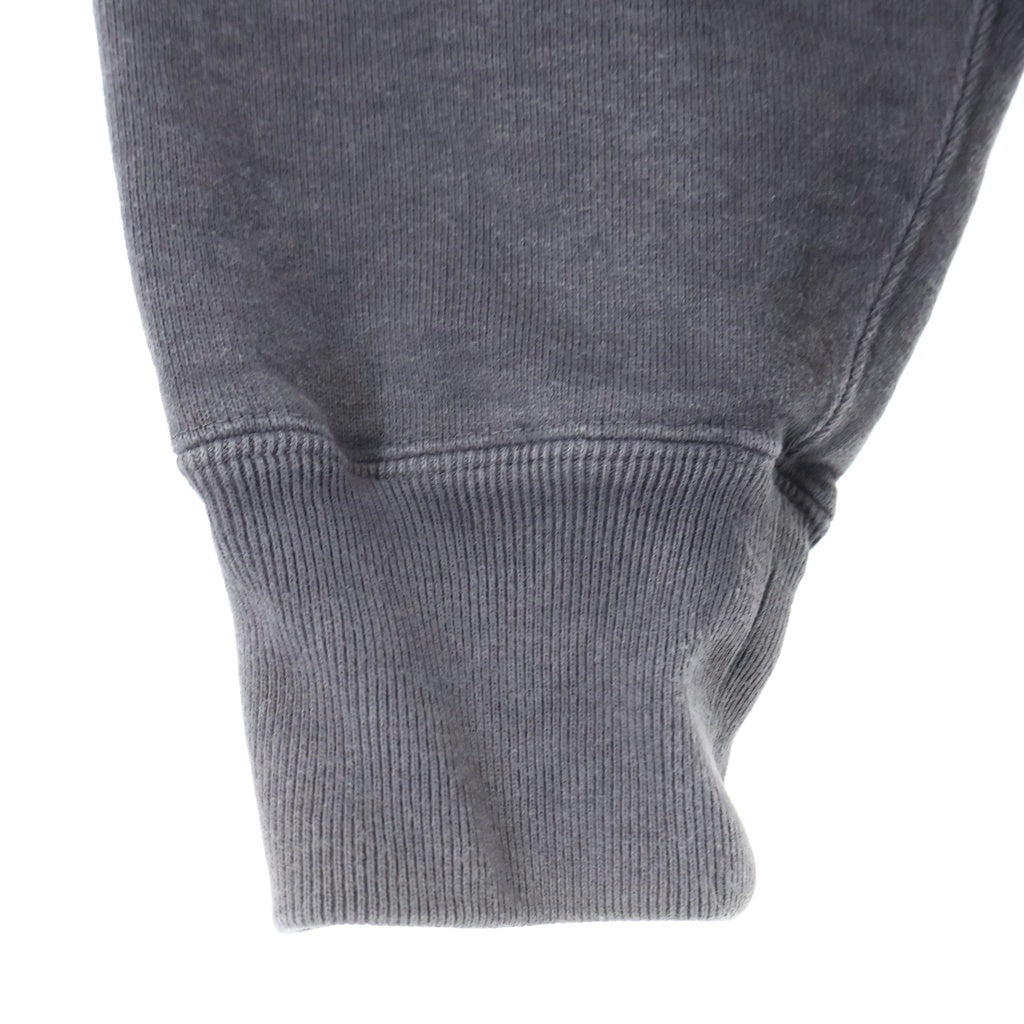 SUGARHILL(シュガーヒル) 23AW AGED HALF ZIP-UP HOODIE エイジング加工 ハーフジップ フーデット スウェットシャツ パーカー ブラック 23AWCS06