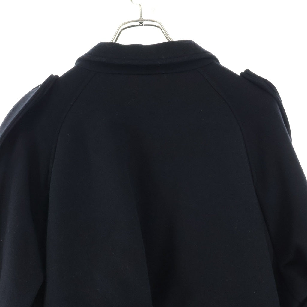 SUGARHILL(シュガーヒル) 19AW ロング ウール トレンチコート ブラック 19AWC001