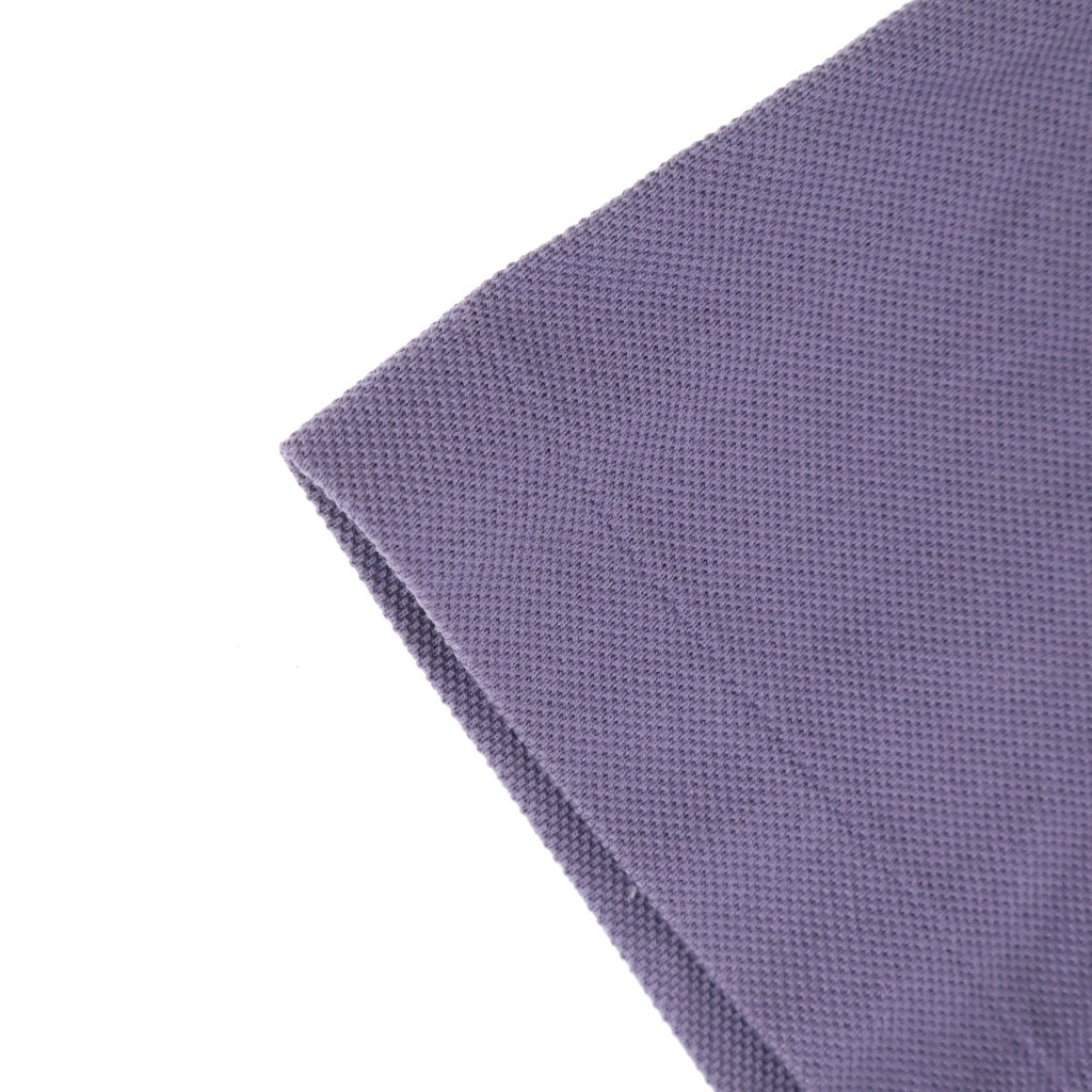 AURALEE(オーラリー) 23SS SUPER FINE COTTON SALT SHRINK PIQUE BIG POLO 半袖 ポロシャツ パープル A22SP01EK