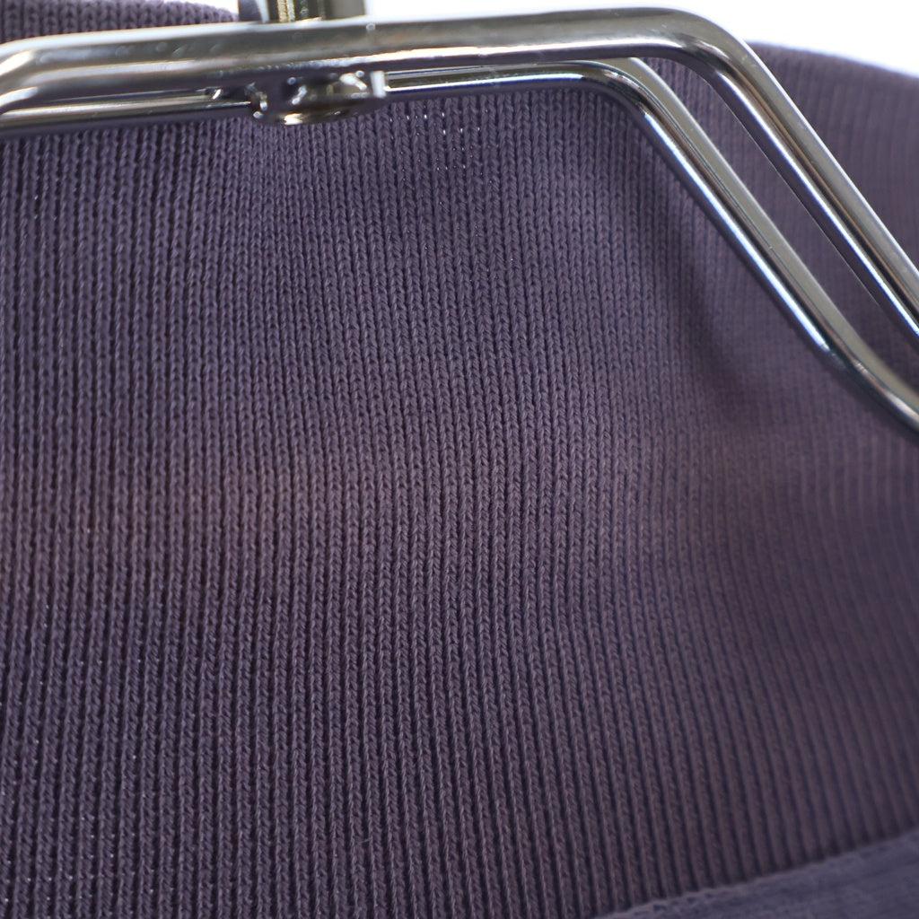 AURALEE(オーラリー) 23SS SUPER FINE COTTON SALT SHRINK PIQUE BIG POLO 半袖 ポロシャツ パープル A22SP01EK