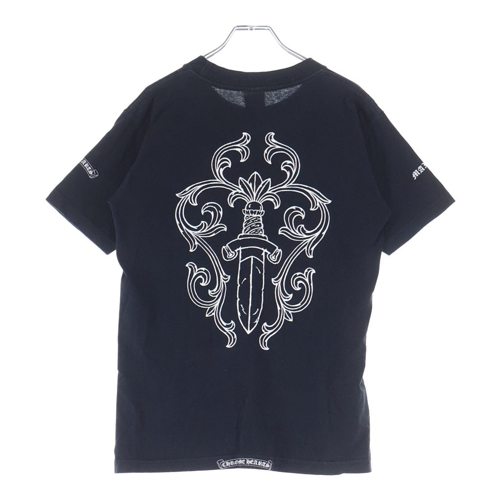 CHROME HEARTS(クロムハーツ) OLD S/S TEE オールド マックスフィールド バックダガープリント半袖Tシャツカットソー ブラック -