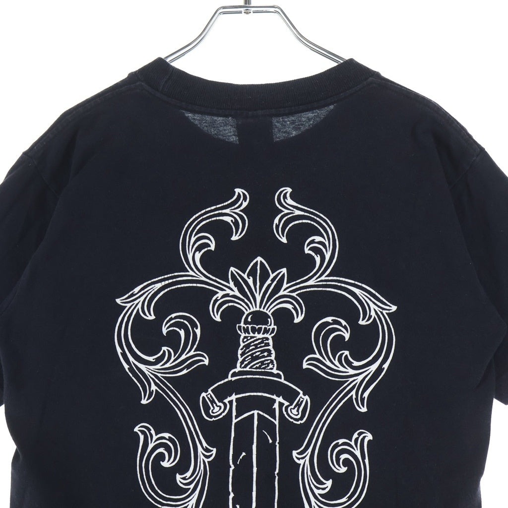 CHROME HEARTS(クロムハーツ) OLD S/S TEE オールド マックスフィールド バックダガープリント半袖Tシャツカットソー ブラック -