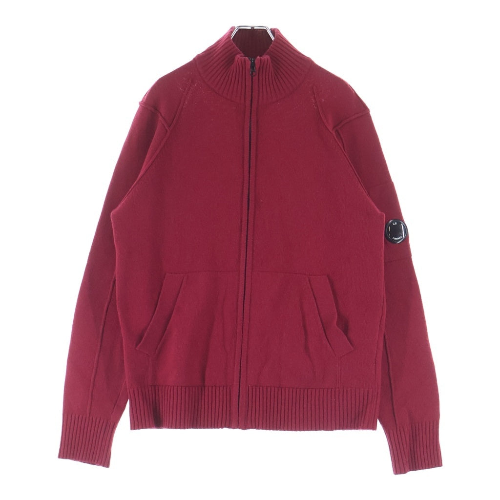 C.P. Company(シーピーカンパニー) ゴーグル ジップアップ ニット カーディガン レッド 07CMKN066A 005504A