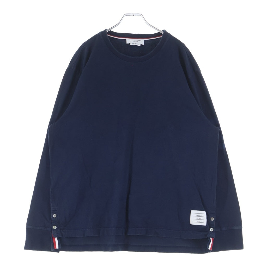 THOM BROWNE(トムブラウン) ジャージー 4BAR ラグビー長袖Tシャツ ネイビー MJS117A