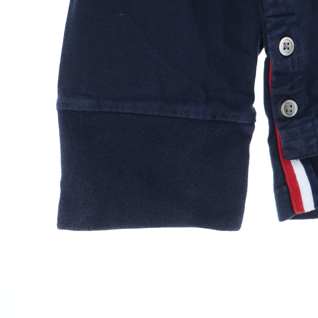 THOM BROWNE(トムブラウン) ジャージー 4BAR ラグビー長袖Tシャツ ネイビー MJS117A