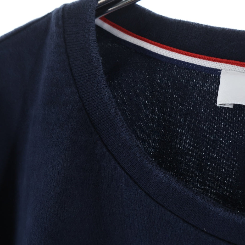 THOM BROWNE(トムブラウン) ジャージー 4BAR ラグビー長袖Tシャツ ネイビー MJS117A