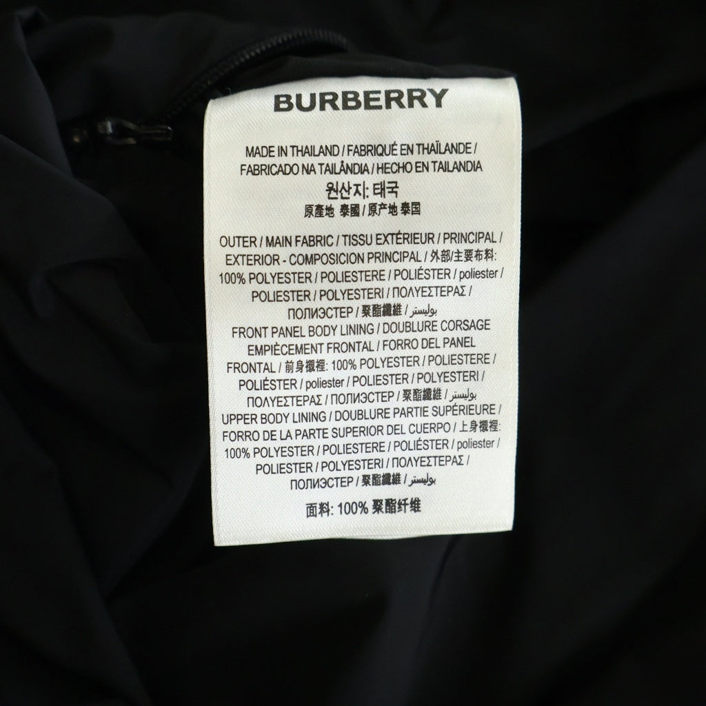 BURBERRY(バーバリー) Side Logo Print Zip-Up Jacket サイドロゴプリント ジップアップジャケット ブラック 8029833