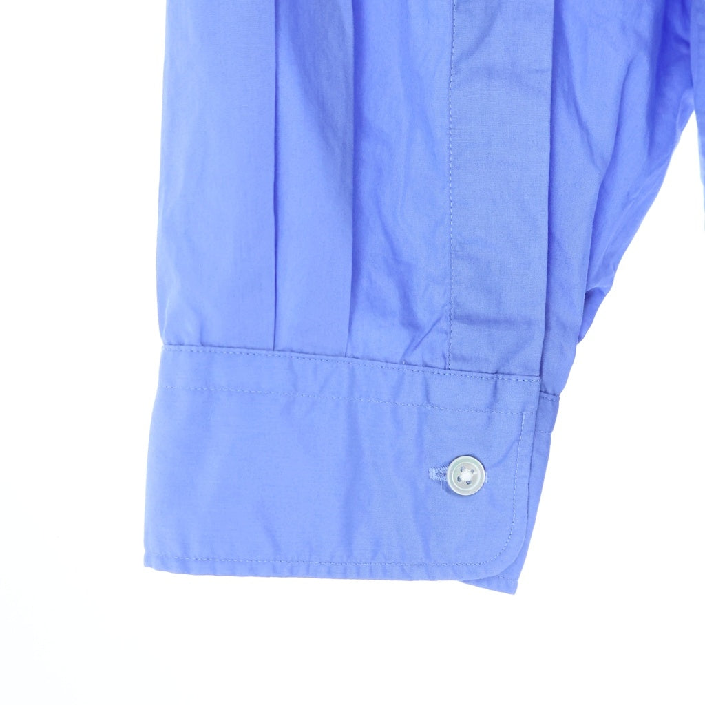 Graphpaper(グラフペーパー) Broad L/S Oversized Regular Collar Shirt ロングスリーブ 長袖 シャツ ブルー GM224-50031B