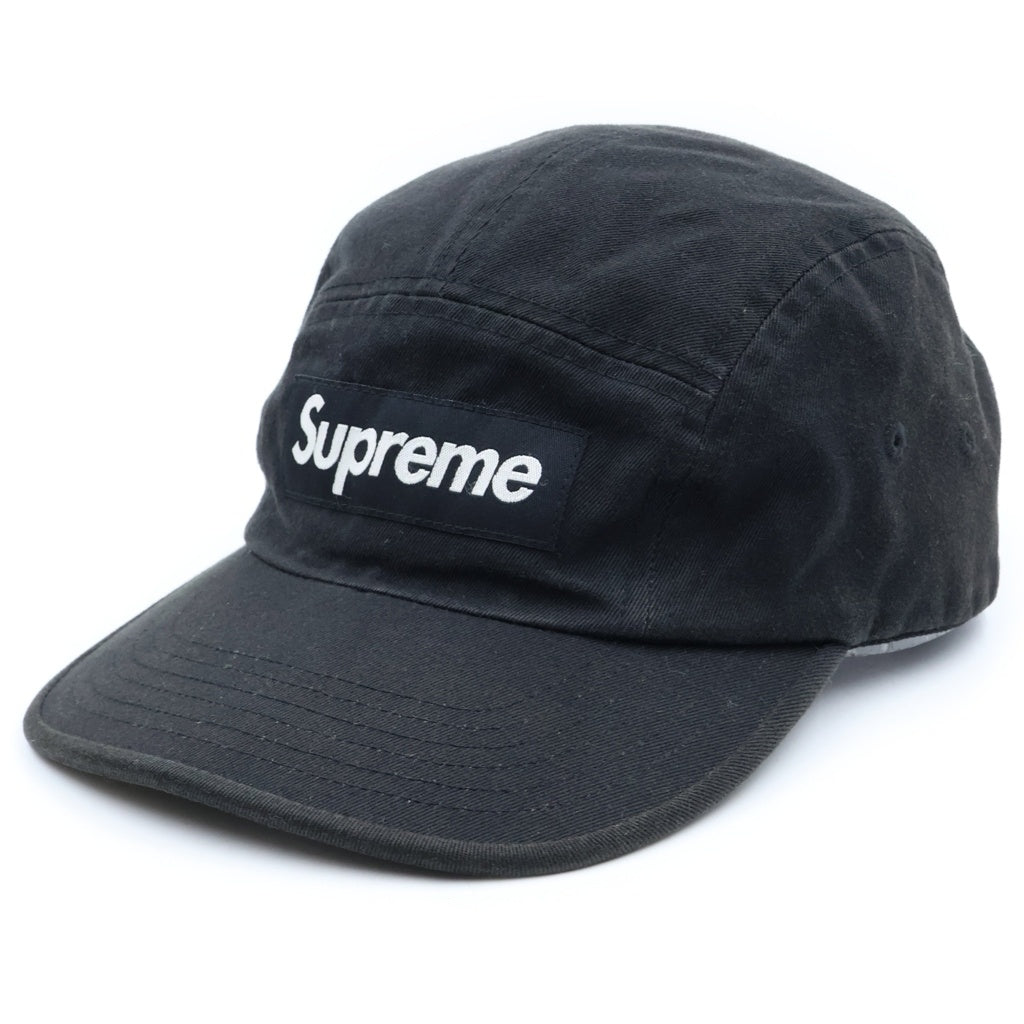 SUPREME(シュプリーム) 26SS WASHED CHINO TWILL CAMP CAP ウォッシュド チノ キャンプ キャップ 帽子 ブラック レディース