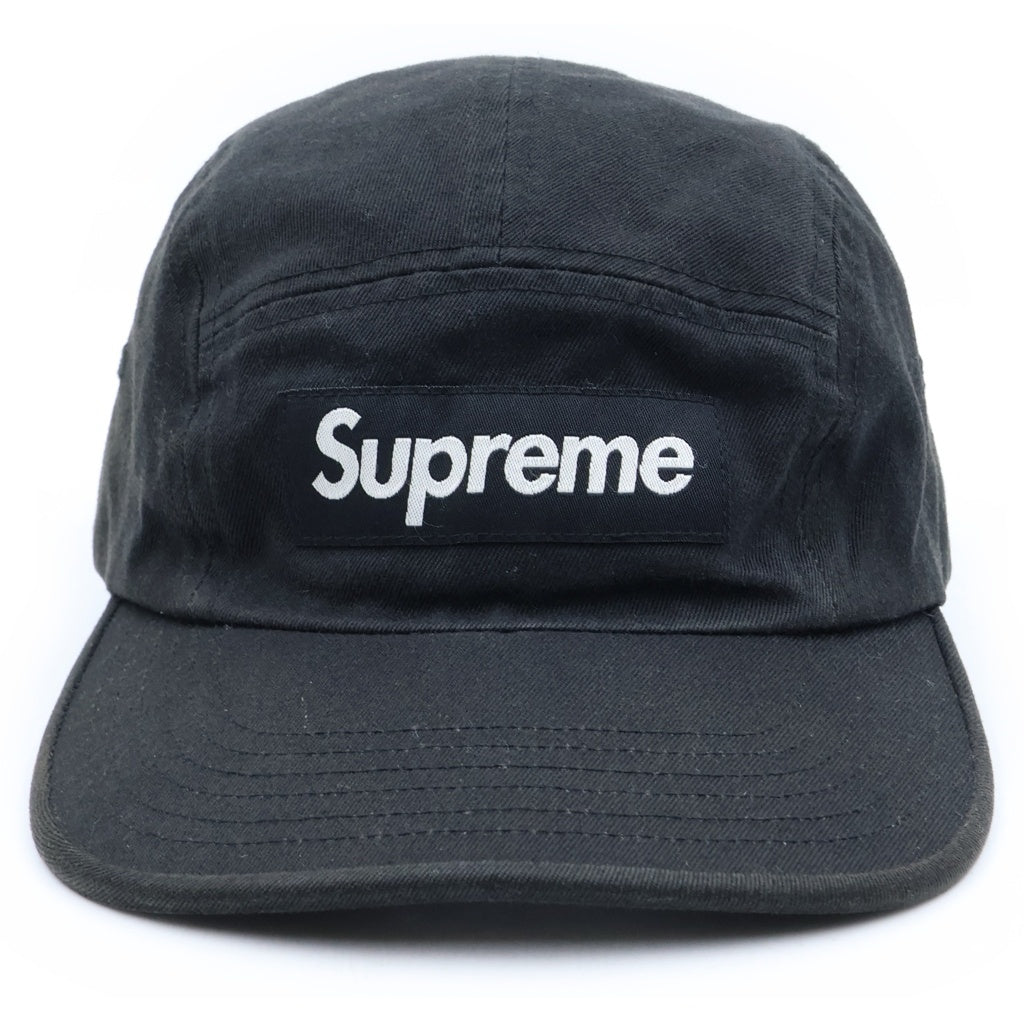 SUPREME(シュプリーム) 26SS WASHED CHINO TWILL CAMP CAP ウォッシュド チノ キャンプ キャップ 帽子 ブラック レディース