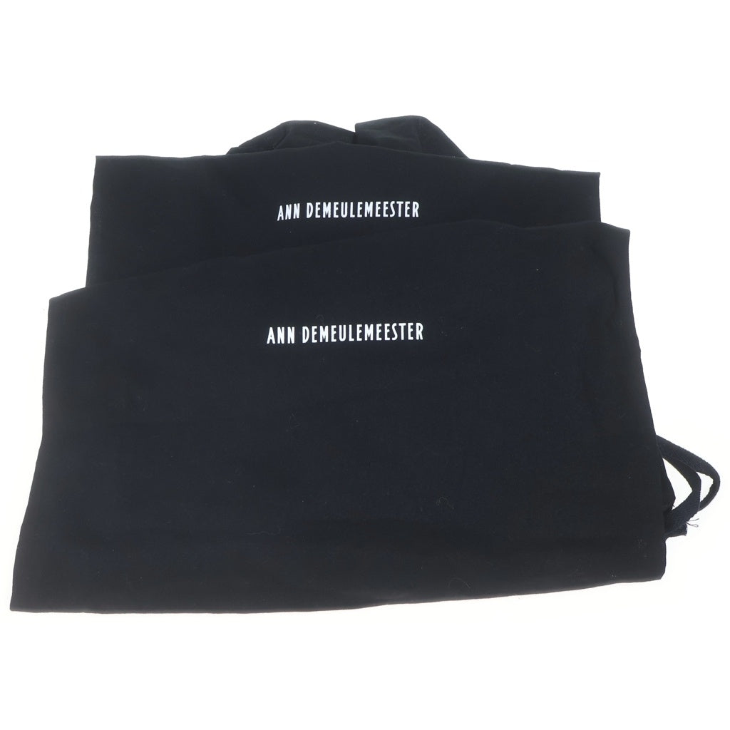 ANN DEMEULEMEESTER(アンドゥムルメステール) Mick Boots ミック バックレース サイドジップ ロングブーツ ブラック