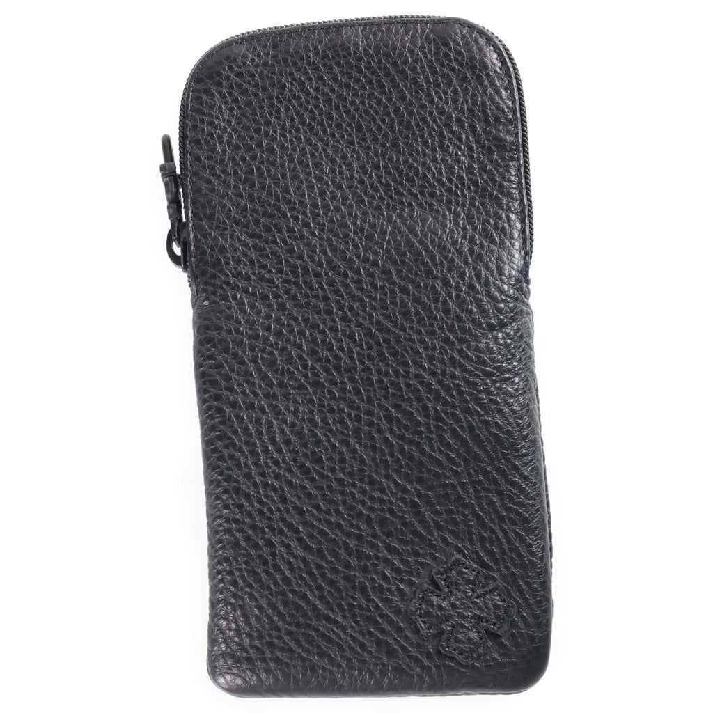 CHROME HEARTS(クロムハーツ) CASE アイウェアケース 眼鏡ケース レザー ブラック