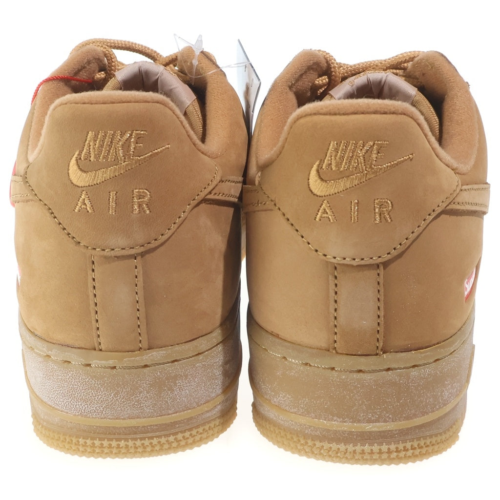 NIKE(ナイキ) ×SUPREME Air Force 1 Low Flax/Wheat エアフォース1 ロー フラックス/ウィート ローカットスニーカー シューズ US9/27.0cm ブラウン DN1555-200