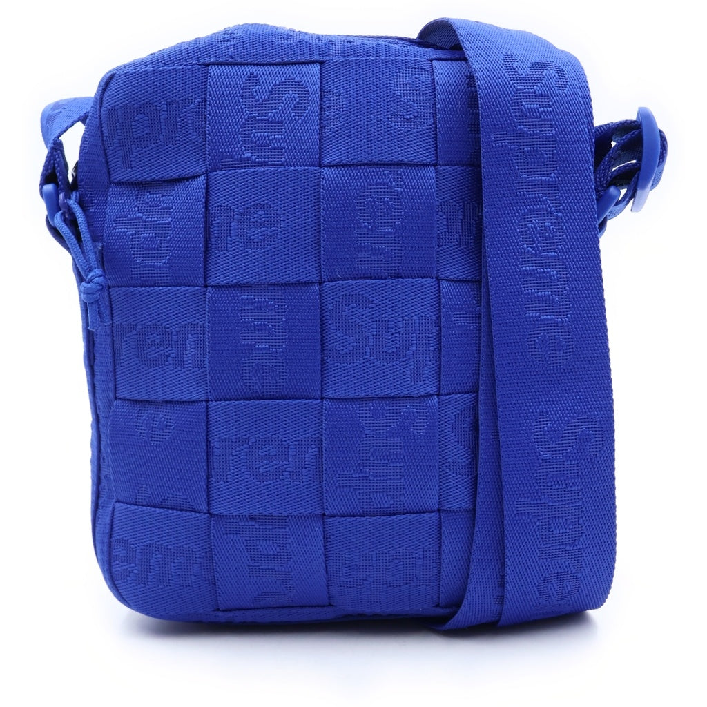 SUPREME(シュプリーム) 24SS Woven Shoulder Bag ロゴ ウーブン ショルダーバッグ ブルー