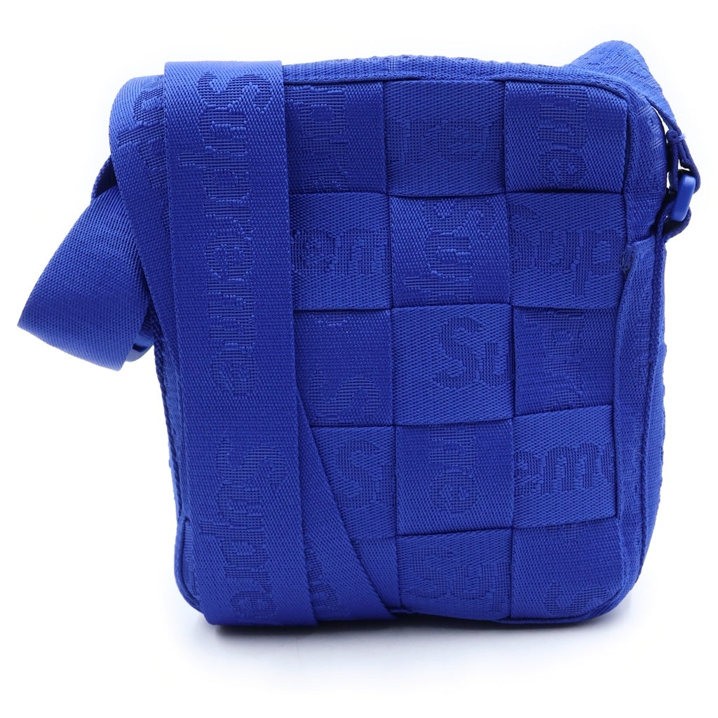 SUPREME(シュプリーム) 24SS Woven Shoulder Bag ロゴ ウーブン ショルダーバッグ ブルー