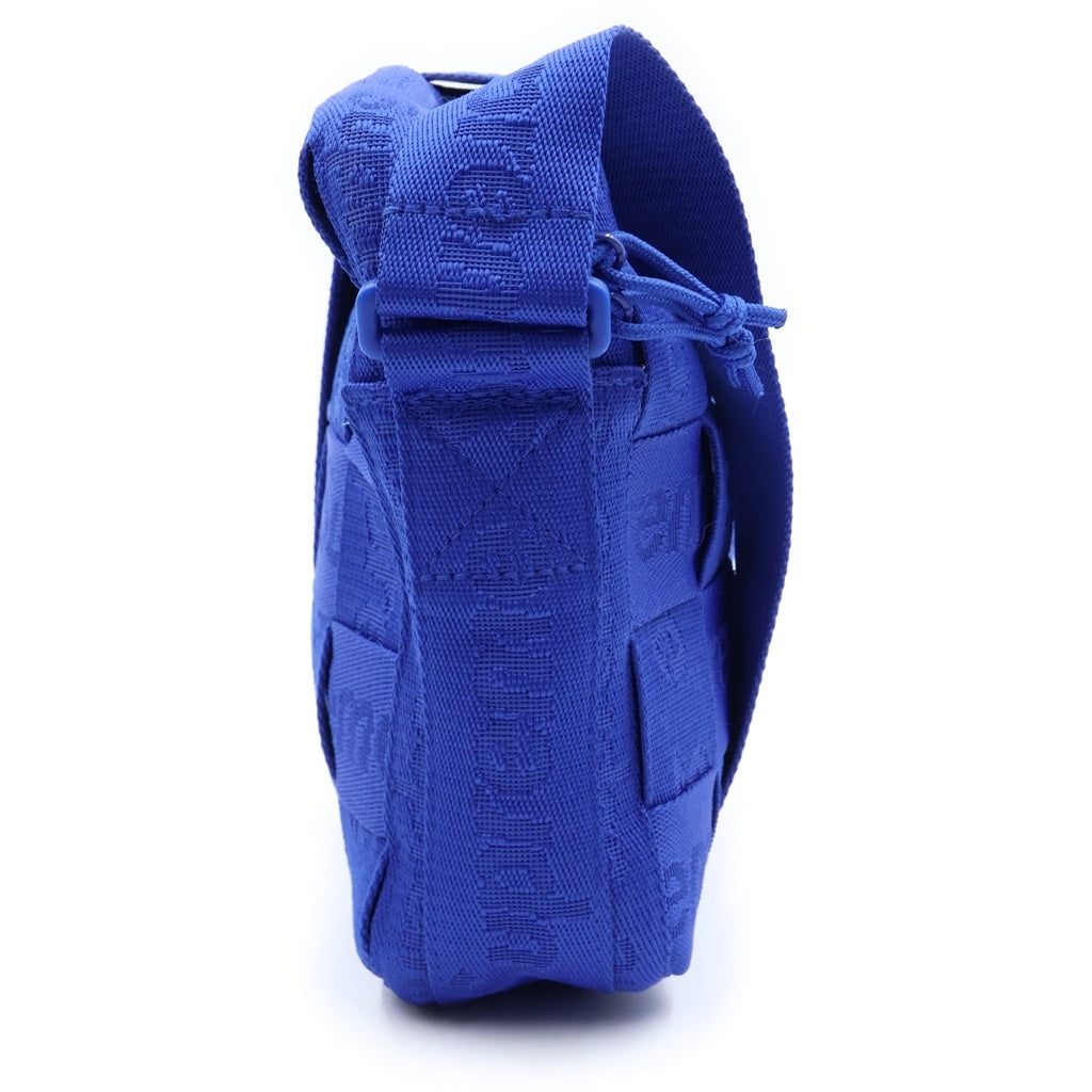 SUPREME(シュプリーム) 24SS Woven Shoulder Bag ロゴ ウーブン ショルダーバッグ ブルー