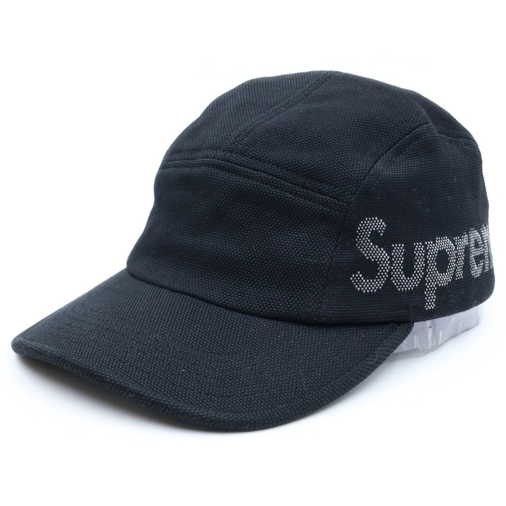 SUPREME(シュプリーム) 21SS Jacquard Pique Camp Cap ジャガード ピケ キャンプ キャップ ブラック