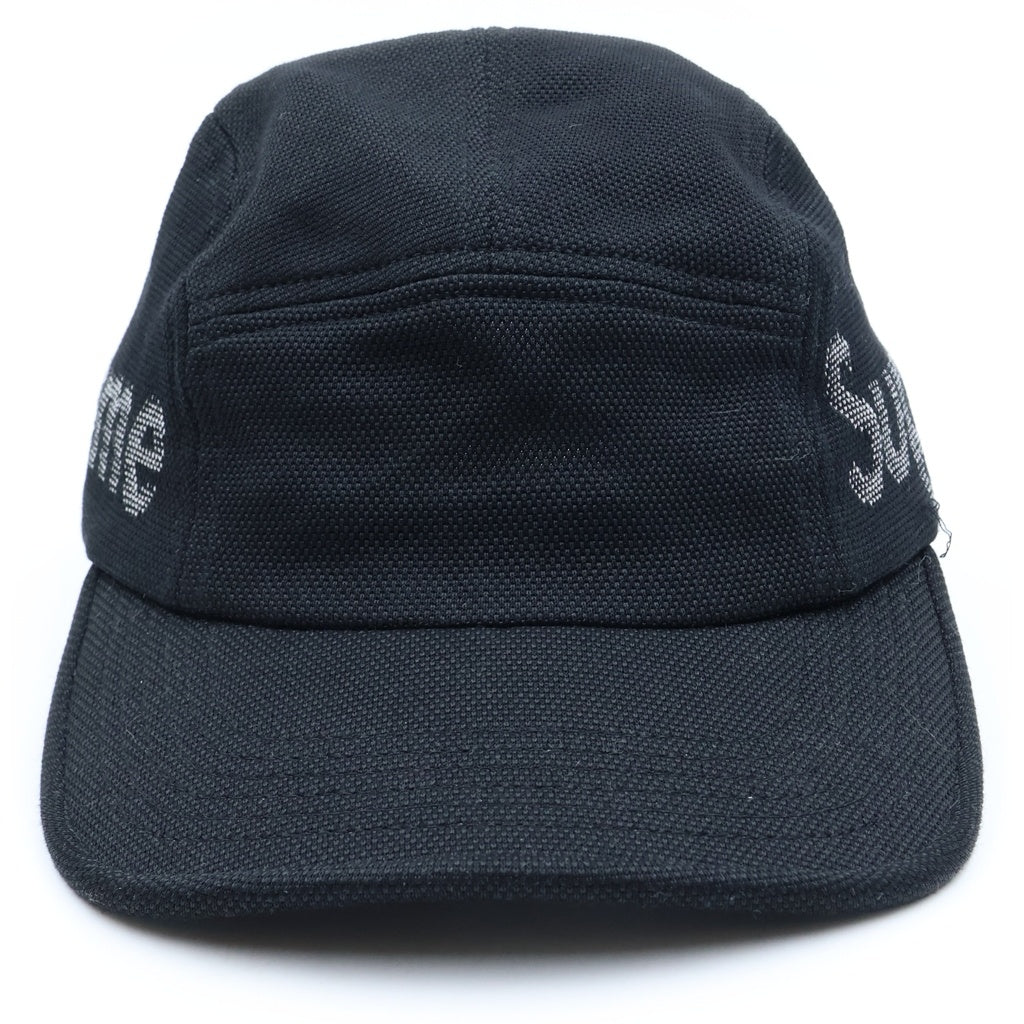 SUPREME(シュプリーム) 21SS Jacquard Pique Camp Cap ジャガード ピケ キャンプ キャップ ブラック