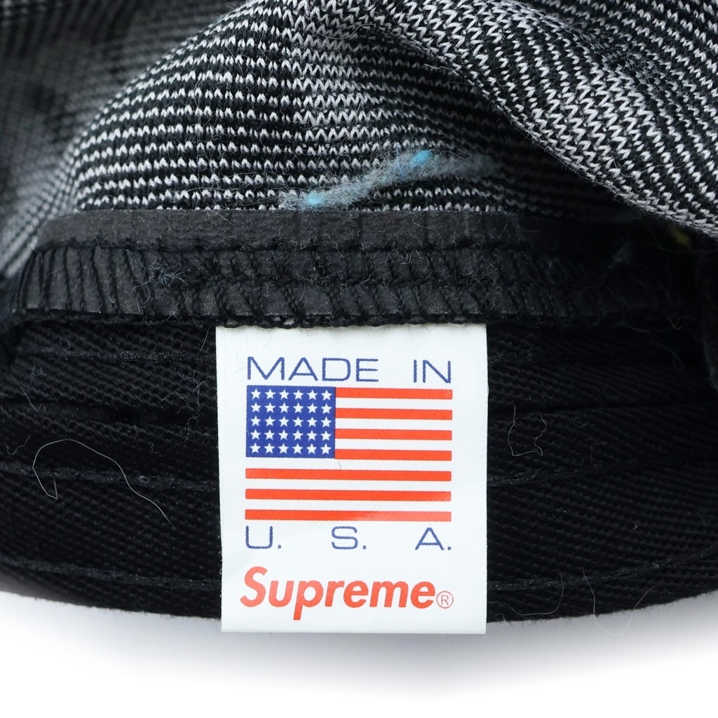 SUPREME(シュプリーム) 21SS Jacquard Pique Camp Cap ジャガード ピケ キャンプ キャップ ブラック