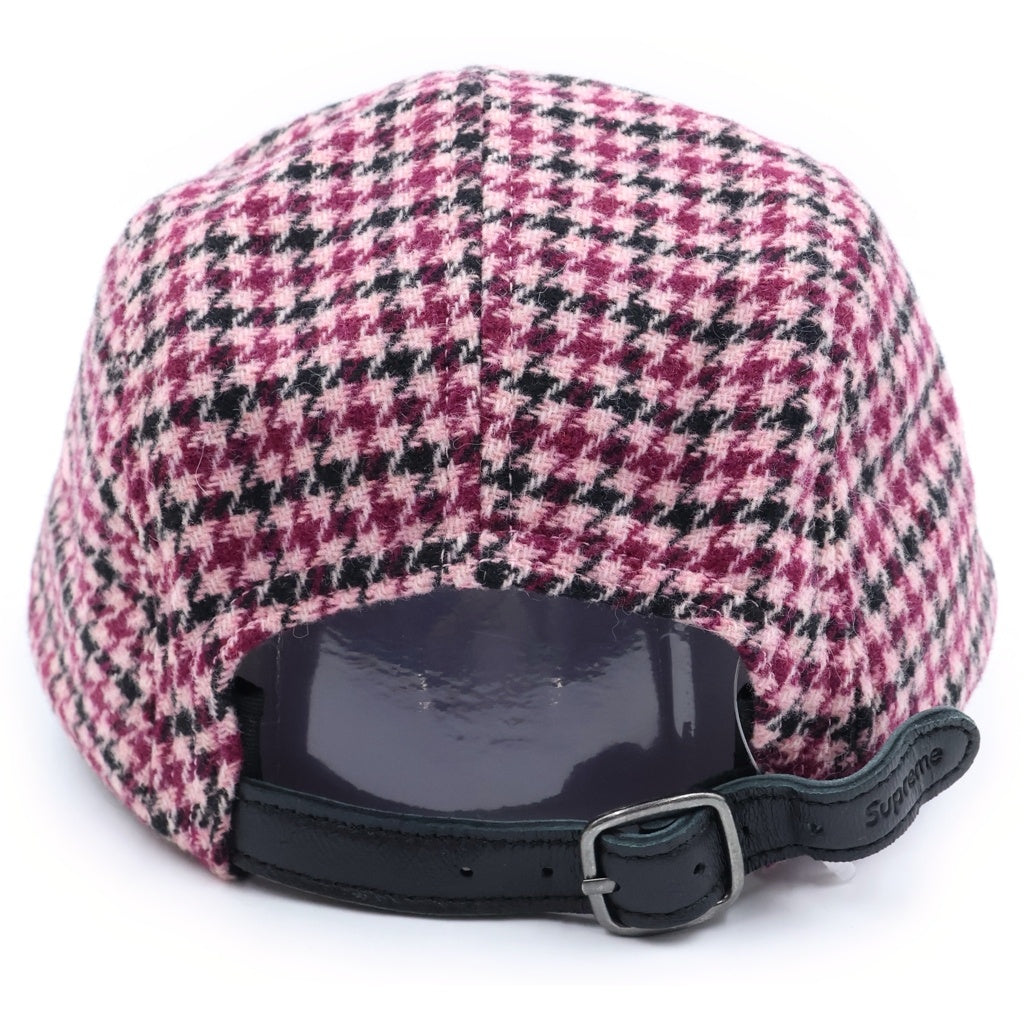 SUPREME(シュプリーム) 23AW Houndstooth Wool Camp Cap 千鳥格子 ボックスロゴ キャンプ キャップ マルチ