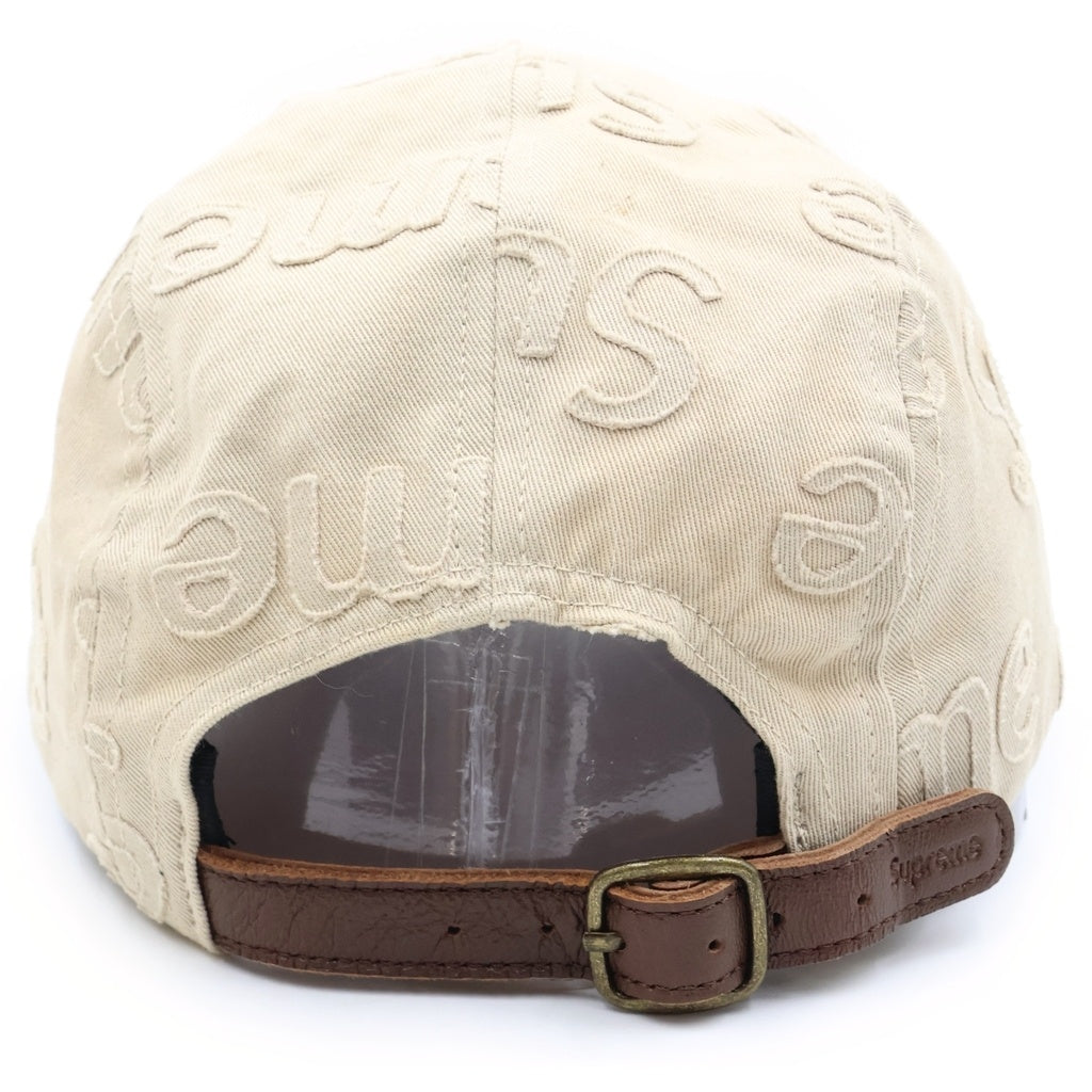SUPREME(シュプリーム) 23SS lasered twill camp capb ボックスロゴ キャンプ キャップ 帽子 ベージュ