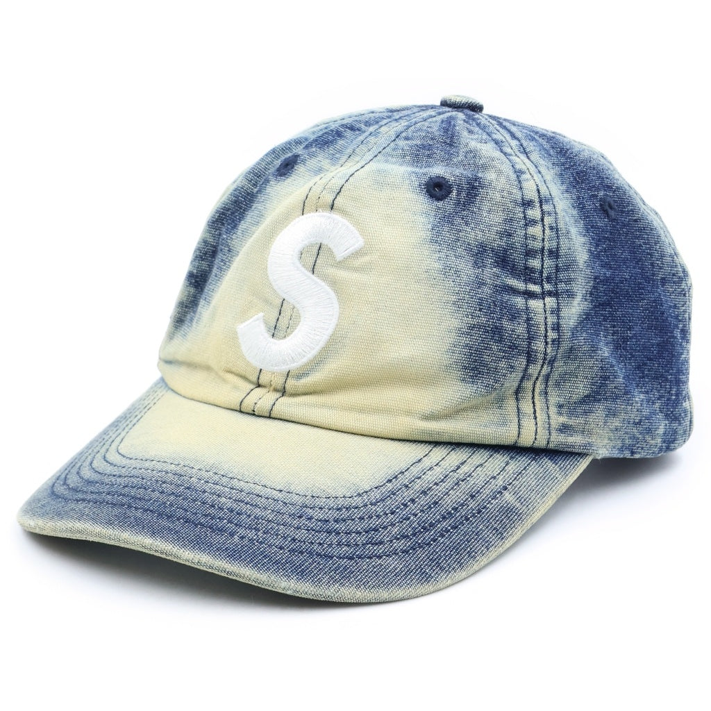 SUPREME(シュプリーム) 25SS Cordura Denim S Logo 6-Panel ロゴ刺繍 キャップ 帽子 インディゴ