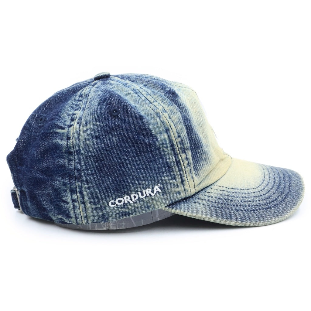 SUPREME(シュプリーム) 25SS Cordura Denim S Logo 6-Panel ロゴ刺繍 キャップ 帽子 インディゴ