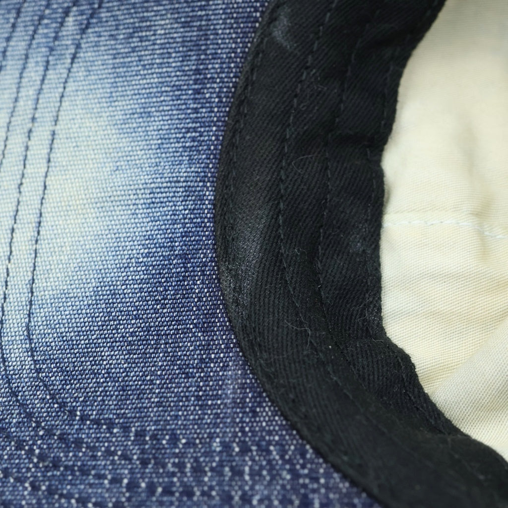 SUPREME(シュプリーム) 25SS Cordura Denim S Logo 6-Panel ロゴ刺繍 キャップ 帽子 インディゴ