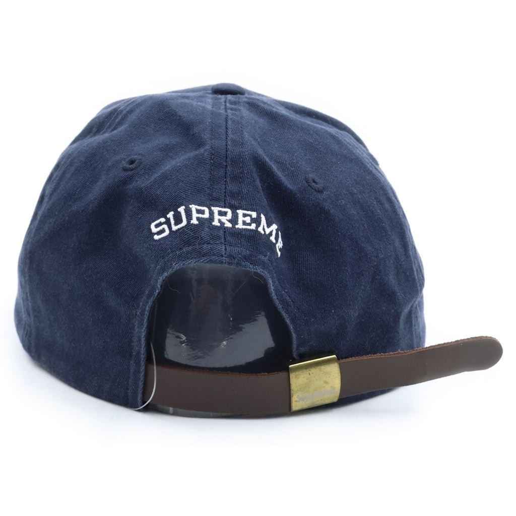 SUPREME(シュプリーム) 20SS ×timberland 6-panel cap ロゴ 刺繍 キャップ ネイビー