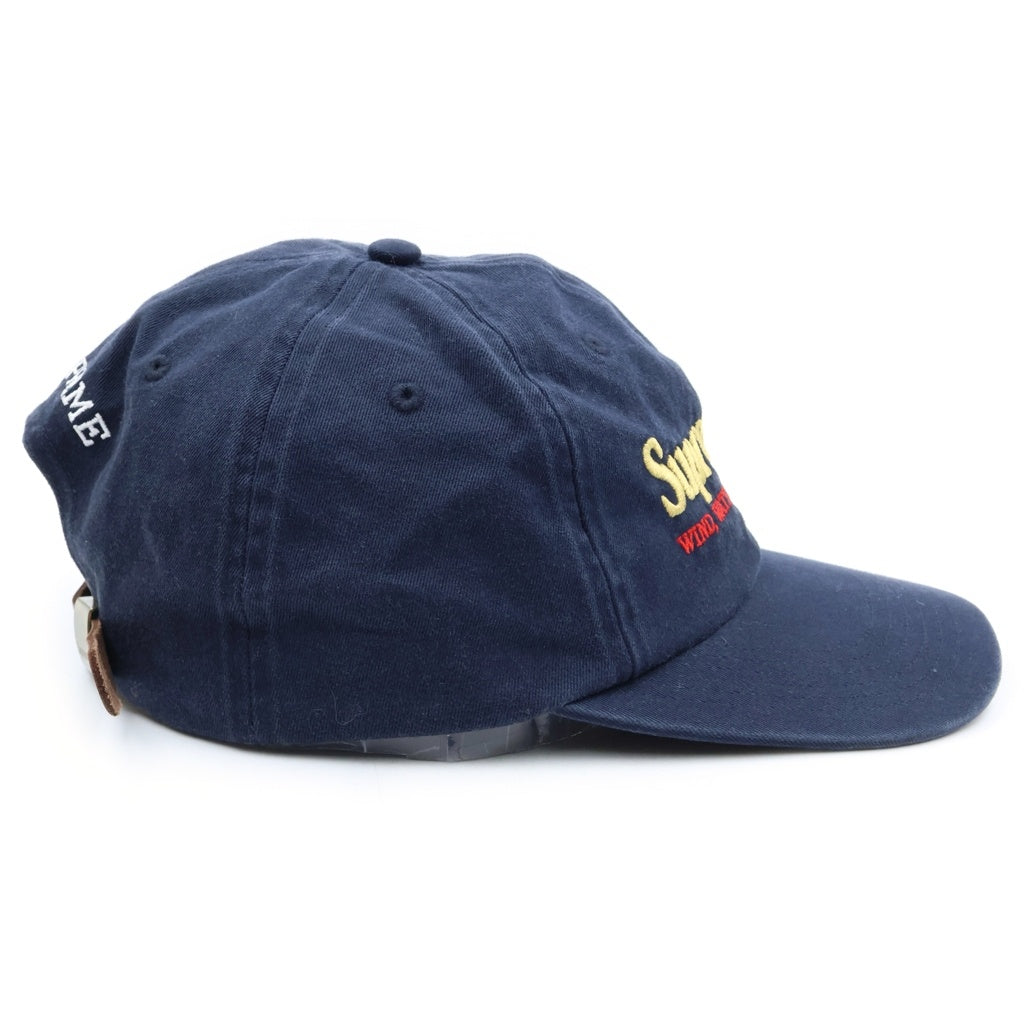 SUPREME(シュプリーム) 20SS ×timberland 6-panel cap ロゴ 刺繍 キャップ ネイビー