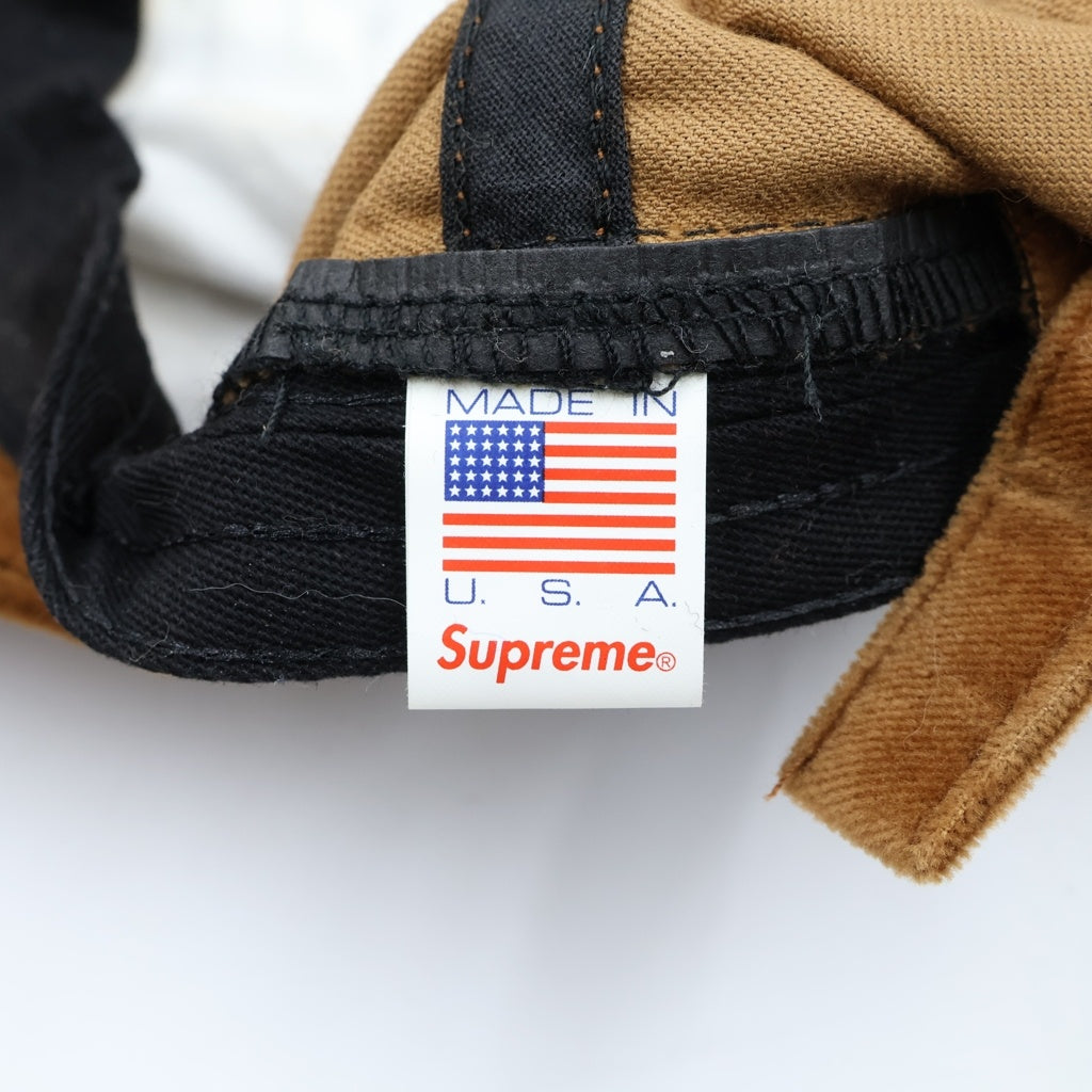 SUPREME(シュプリーム) 20AW Velvet S Logo 6-Panel Cap Sロゴ 刺繍 キャップ 帽子 ブラウン