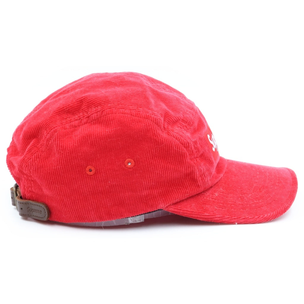 SUPREME(シュプリーム) 23AW Corduroy Camp Cap コーデュロイ キャンプ キャップ 帽子 レッド