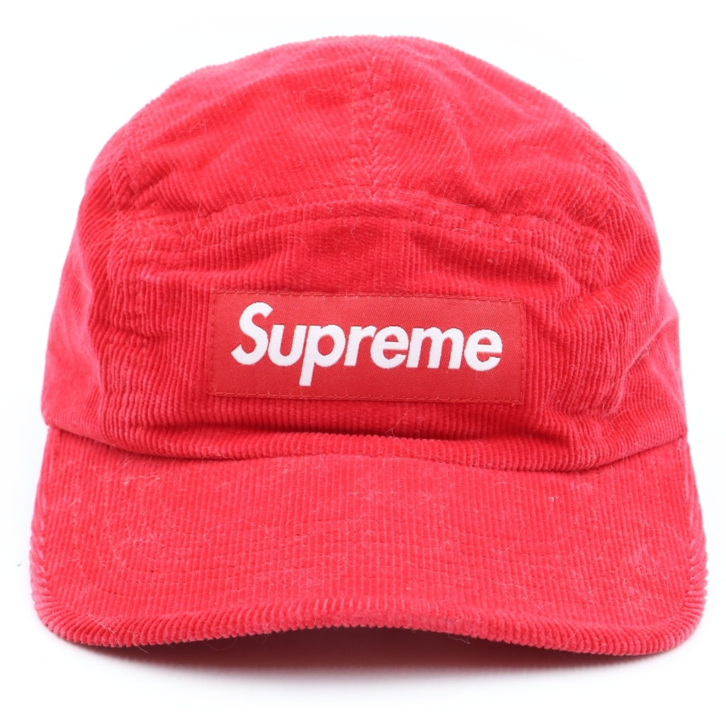 SUPREME(シュプリーム) 23AW Corduroy Camp Cap コーデュロイ キャンプ キャップ 帽子 レッド