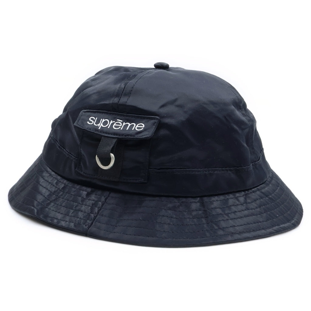 SUPREME(シュプリーム) 20SS Cordura Pocket Bell Hat ロゴ刺繍 バケットハット ブラック