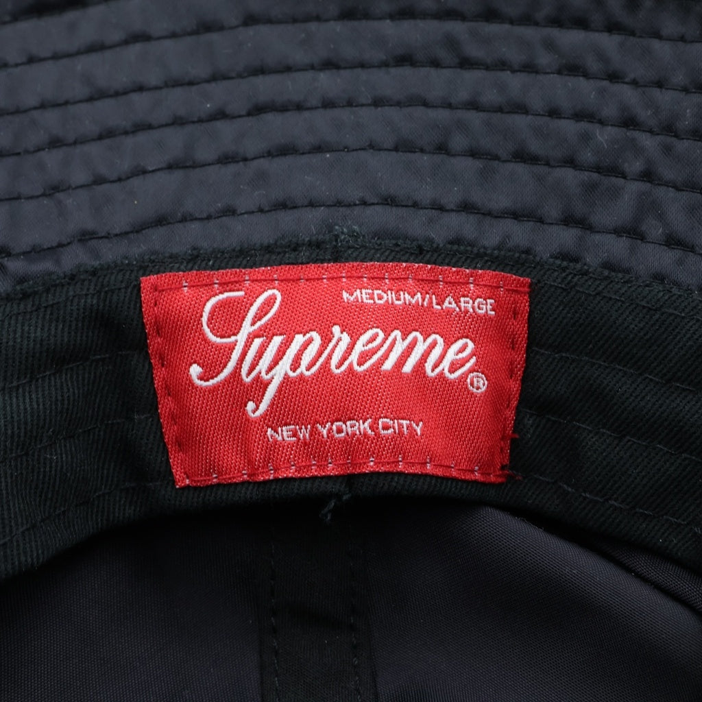 SUPREME(シュプリーム) 20SS Cordura Pocket Bell Hat ロゴ刺繍 バケットハット ブラック