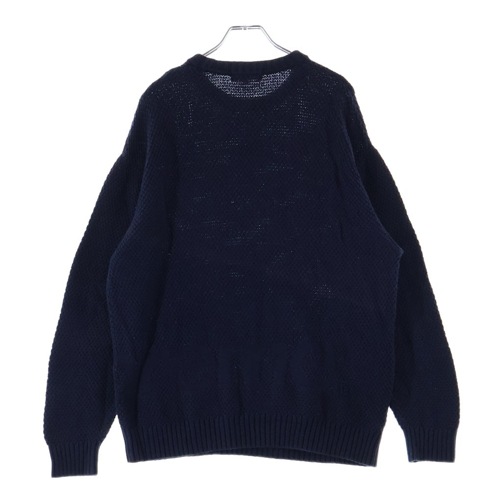 SUPREME(シュプリーム) 20AW Textured Small Box Sweater スモール ボックスロゴ セーター ネイビー -