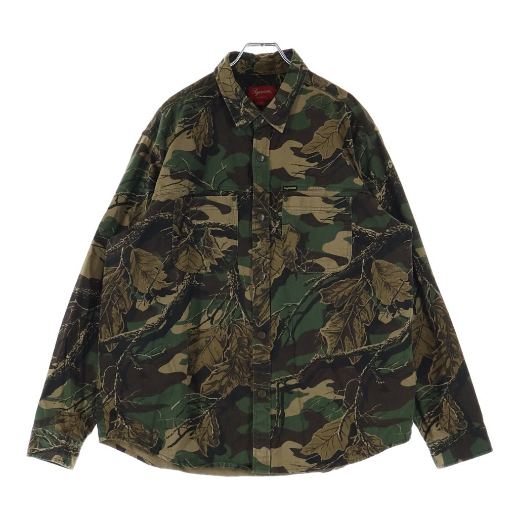 SUPREME(シュプリーム) 22AW Snap Work Shirt Branch Woodland Camo スナップ ボタン ポケット シャツ カーキ -